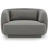 Image de Cosmopolitan design Fauteuil Tulum velours - Gris clair