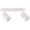 Image de Plafonnier double spot rose 2xGU10