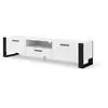 Image de FURNLUX Table TV Nuka - Blanc & Noir