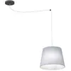 Image de Suspension grise minimaliste abat-jour E27 15W Ascot