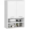 Image de Akord Armoire Murale 2 Portes 1 Tiroir Blanc 64X30X94