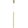 Image de Suspension tube Sopel dorée mat moderne 50 cm 1xG9
