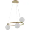 Image de Suspension moderne dorée anneau 3 globes G9 Sigma Gama