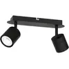 Image de Barre plafond 2 spots orientables noir mat GU10 Demia Luminex