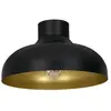 Image de Plafonnier loft noir intérieur or Basca E27 15W Luminex
