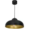 Image de Suspension loft noire intérieur doré Basca E27 Luminex