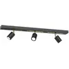 Image de Rampe noire/or 3 spots orientables GU10 Rodez Luminex