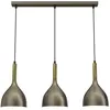 Image de Suspension Noak or titane 3xE27 barre 72cm Luminex IP20