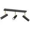 Image de Plafonnier barre 3 spots noir/or GU10 Axion Luminex
