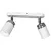 Image de Barre 2 spots orientables blanc/chrome GU10 2x15W Reno