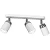 Image de Rampe 3 spots orientables blanc/chrome GU10 Reno Luminex