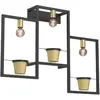 Image de Luminex Applique murale Flores - Noir