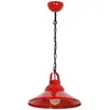 Image de Suspension industrielle rouge à chaîne E27 Luminex