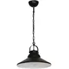 Image de Suspension industrielle noire à chaîne Luminex Iron E27
