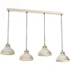 Image de Suspension crème barre 105 cm 4 abat-jour Sven Luminex