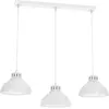Image de Suspension blanche 75 cm 3 abat-jour Sven E27 Luminex