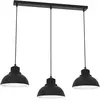 Image de Suspension barre loft noire 3 lumières E27 Sven Luminex