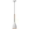 Image de Suspension blanche intérieur doré bois Muza E27 Luminex