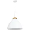 Image de Suspension Skal Luminex blanche bois clair E27 Ø40