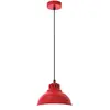 Image de Suspension Sven rouge Ø21 intérieur blanc E27 15W Luminex