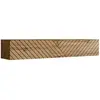 Image de Banc TV Mural Design Switch Lamel 180cm Naturel Rainuré