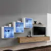 Image de Ensemble Meuble TV Switch Lamel XX 330cm Naturel & Blanc