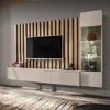 Image de Ensemble Meuble TV à Lattes Verti 220cm Beige