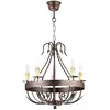 Image de Lustre rustique Loara sur chaîne cuivre patiné 5xE14 Luminex