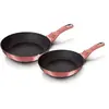 Image de Set de 2 Poêles à Frire Induction 22-26 cm Aluminium, Antiadhésif Titane I-Rose Berlinger H