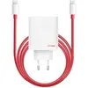 Image de Oneplus Chargeur Secteur 120W Double Port USB et USB C avec Câble 1m Blanc