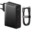 Image de Baseus GaN5 Pro Fast Charger 140W 2x USB-C 1x USB Noir
