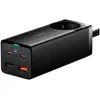 Image de Chargeur rapide Baseus GaN3 Pro 2xUSB-C + 2xUSB + AC 65W Noir