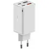 Image de Chargeur Baseus GaN6 Pro Dual 65W Fast-Charge + Câble USB-C 100W 1M Blanc