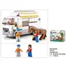 Image de Sluban camion pour chevaux briques - Blanc