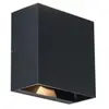 Image de Applique ext. Lutec Gemini Beams noire LED 10W IP54