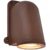 Image de Applique murale extérieure rustique effet corten 1xGU10 IP54, design ovale
