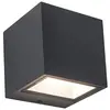 Image de Applique murale extérieure noire LED 9W 4000K Lutec