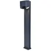 Image de Borne lumineuse ext. jardin CYPRES grise LUTEC 2xGU10