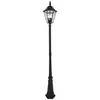 Image de Borne lumineuse extérieure solaire London Lutec bronze