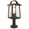 Image de Borne lumineuse jardin KELSEY noire Lutec E27 40cm