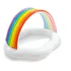 Image de Piscinette pataugeoire gonflable Arc-en-ciel - L. 142 x H. 13 cm - Blanc