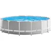 Image de Piscine tubulaire ronde avec accessoires PRISM - Diam. 4,57 m x Haut. 1,22 m - Gris