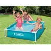 Image de INTEX Piscine Tubulaire Carrée Bleu