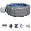 Image de Bestway Lay-Z-Spa Santorini HydroJet Pro - 5 à 7 pers - Gris
