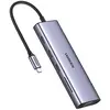 Image de Hub Ugreen USB-C CM498 10 em 1 3x USB-A 3 + 1x HDMI + 1x VGA + 1x RJ45 + 1x 3.5mm
