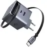 Image de Chargeur Ugreen Nexode GaN Infinity USB-A + USB-C 65W Gris