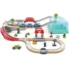 Image de Hape Coffret train city en bois - Multicolore