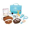Image de Hape Jeu d'imitation kit petit barbier - Multicolore