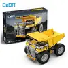Image de CADA Camion benne de chantier - 372 pièces - Gris jaune - CDC65001W