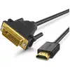 Image de UGREEN Câble HDMI vers DVI 2M - Plaqué Or